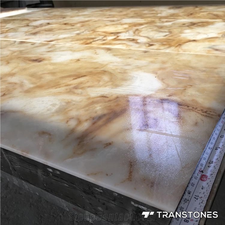 Alabaster Resin Stone Slab for Led Panel Lighting
