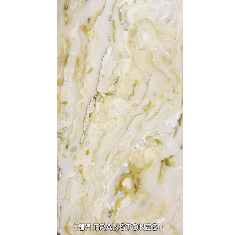 Alabaster Sheet Artificial Stone Wall Tile