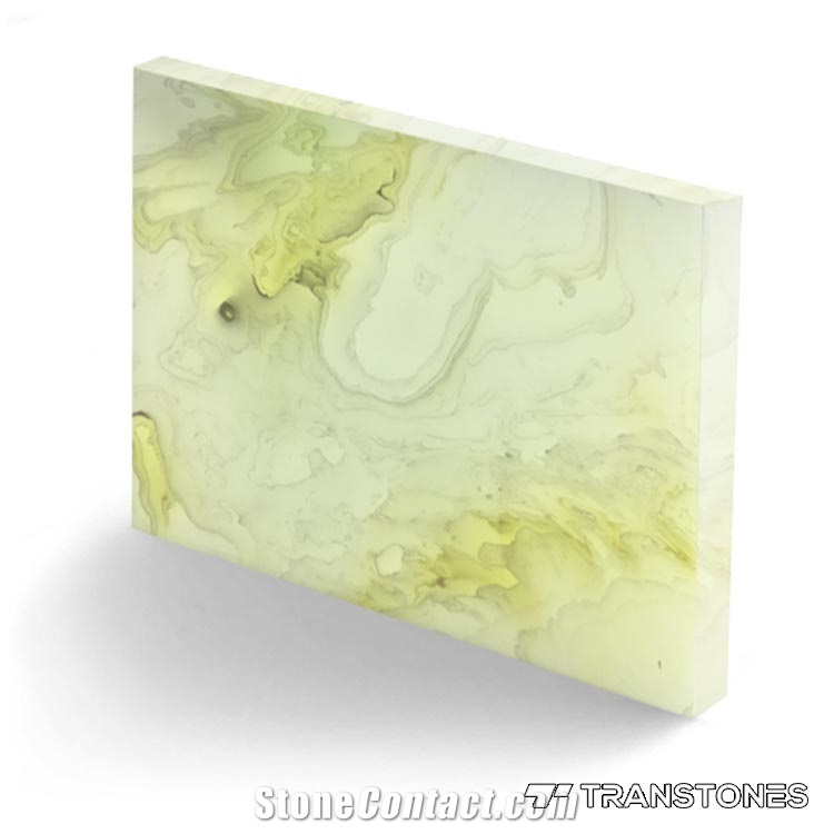 Building Material Polished Multicolor Faux Alabaster