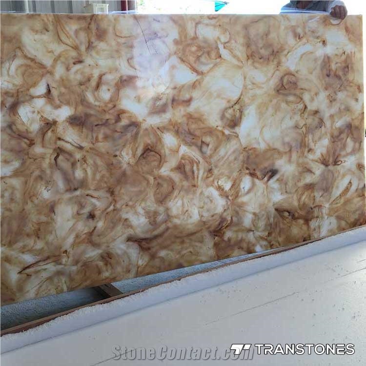 Customized Size Artificial Onyx Alabaster Sheet