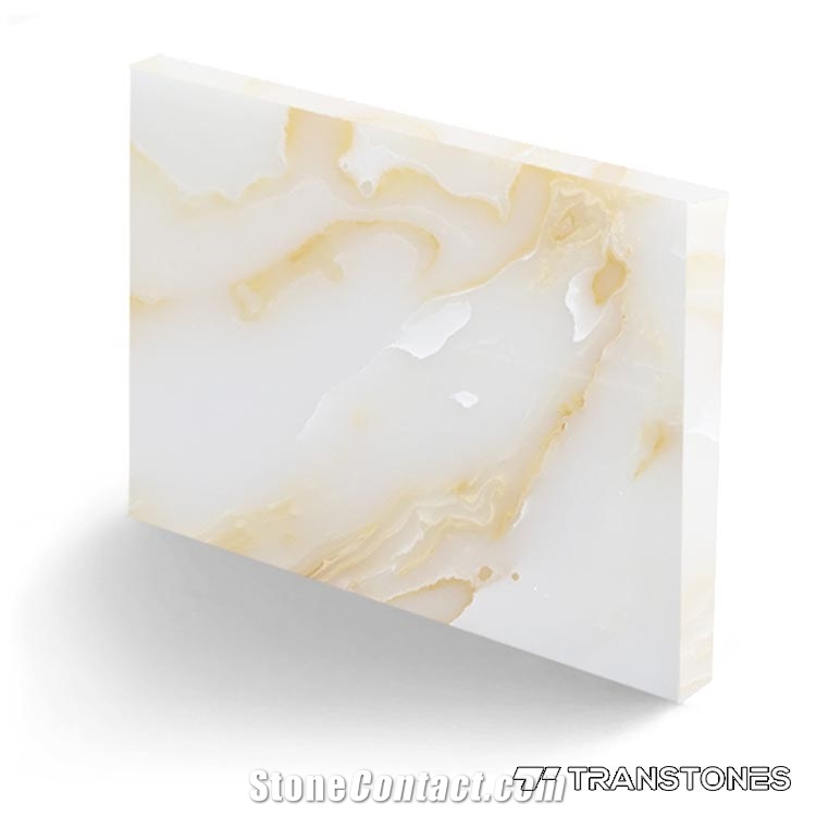 Faux Alabaster Yellow Onyx Slab