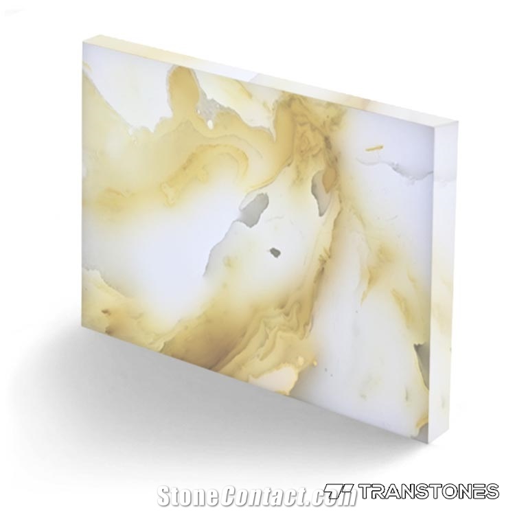Faux Alabaster Yellow Onyx Slab