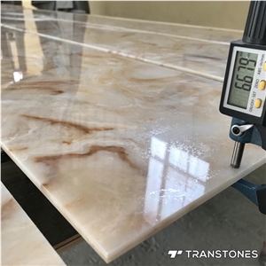 Faux Translucent Resin Stone Panel Alabaster Slab