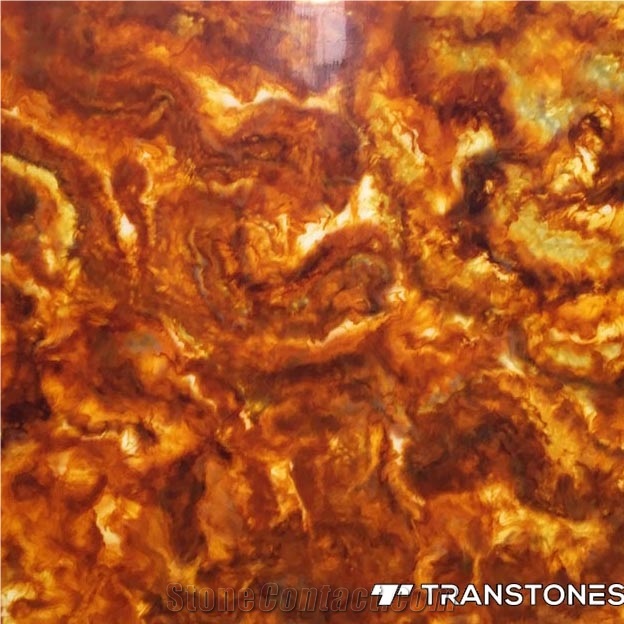 Interior Engineered Artificial Onyx Sheets