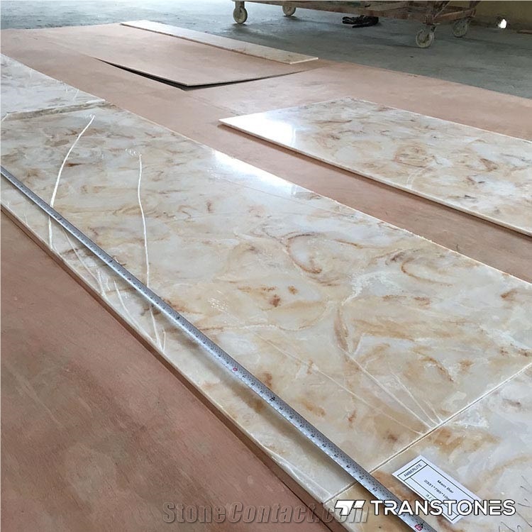 Onyx Alabaster Stone for Reception Desk