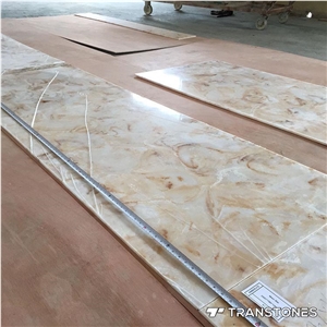 Onyx Alabaster Stone for Reception Desk