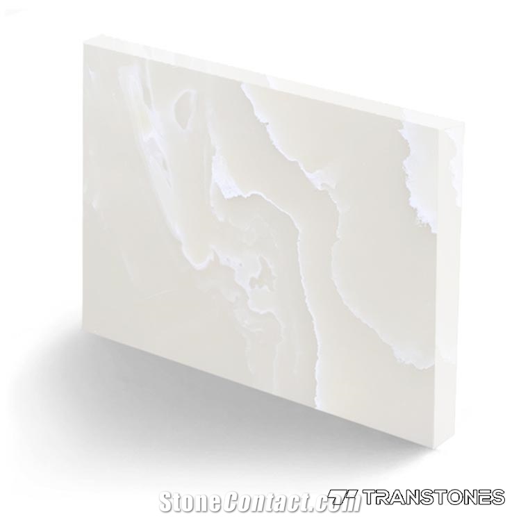 Polished Yellow Artificial Onyx Sheet