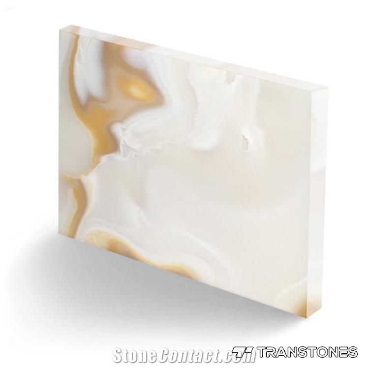 Popular Design Faux Alabaster Sheet Coffee Table