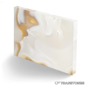Popular Design Faux Alabaster Sheet Coffee Table