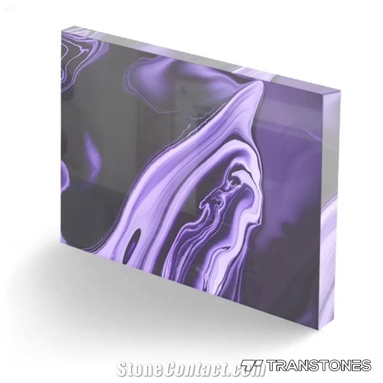 Purple Customized New Material Artificial Panel