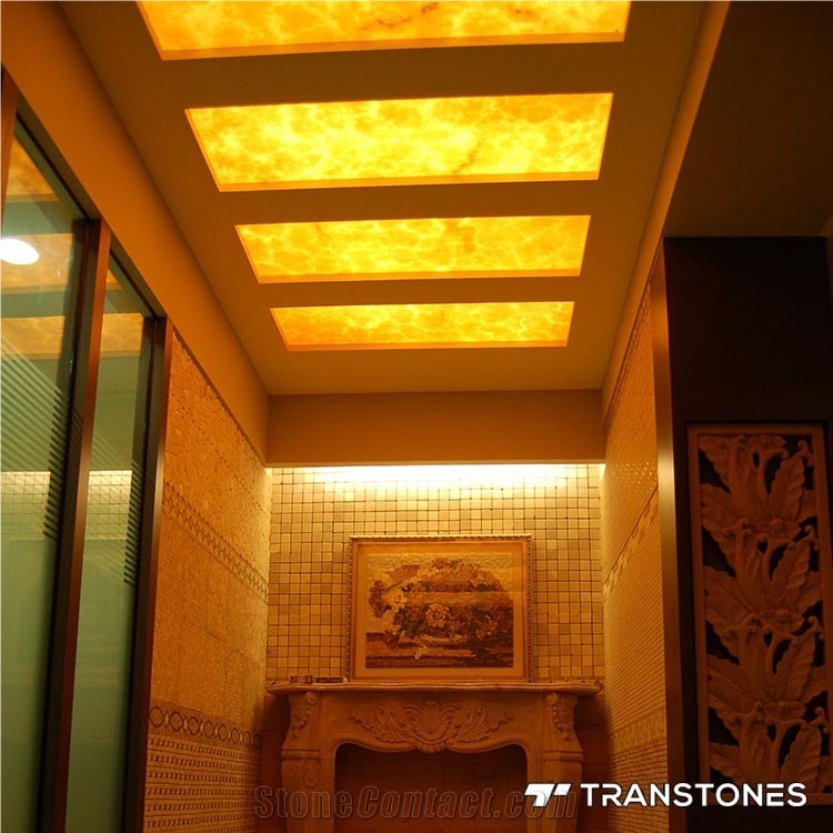 Translucent Artificial Alabaster Sheet for Interior Celling