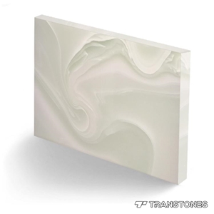 Translucent Stone Persian White Resin Panels