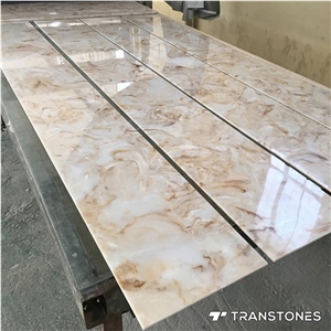 Transtones Polished Yellow Artificial Alabaster