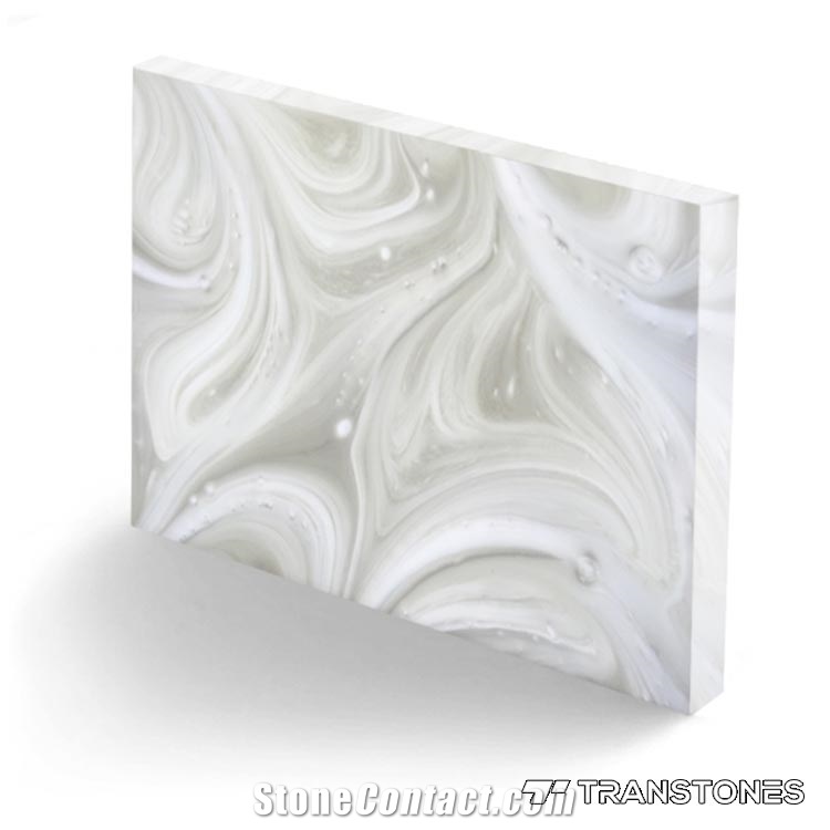 Transtones White Artificial Stone Wall Covering