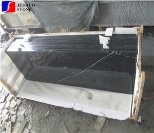 China Black Marble,Nero Marquina Venato Countertop