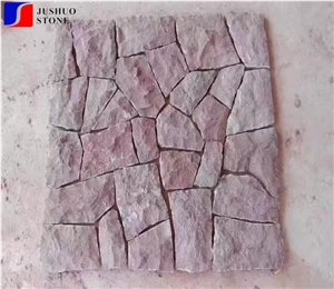 Red Porphyry Paving Outside Stone Landscaping Cube Red Porphyry Paving Outside Stone Landscaping Cube