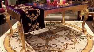 Exclusive Stone Inlay Waterjet Medallion