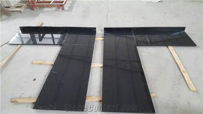 Black Granite Kitchen Countertop Island Work Tops