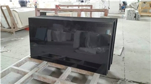 Black Granite Kitchen Countertop Island Work Tops