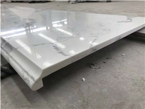 Calacatta White Quartz Countertop Kitchen Worktops