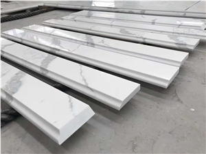 Calacatta White Quartz Countertop Kitchen Worktops