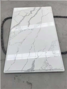 Calcutta White Artificial Stone Countertop Kitchen