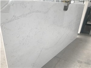 Cheap Calacatta White Color Quartz Stone Slab