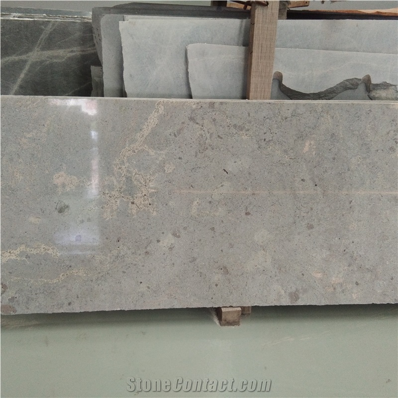 China Grey Limestone Slabs French Pattern Tiles