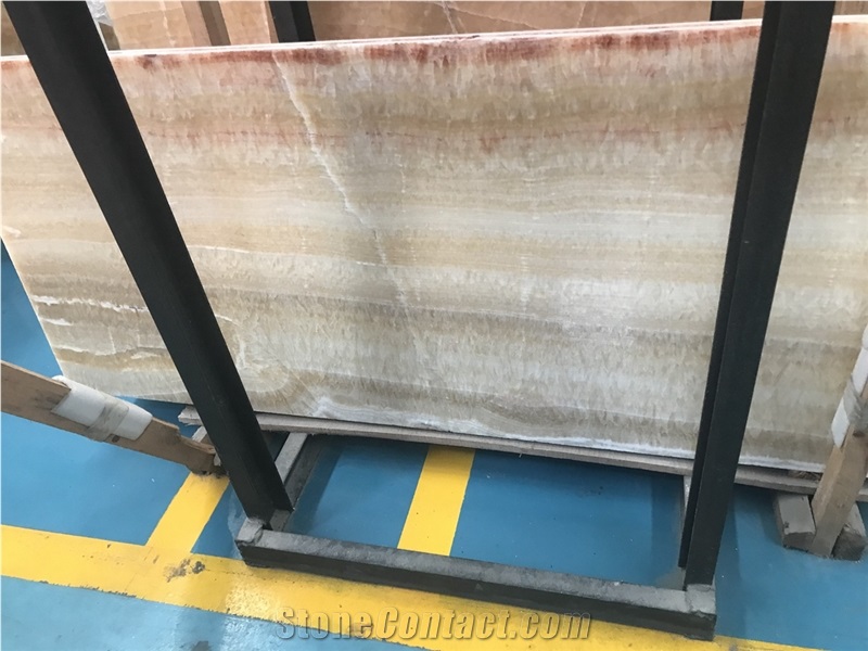 Honey Onyx Slabs China Golden Onyx Covering Tiles