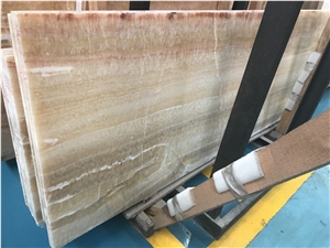 Honey Onyx Slabs China Golden Onyx Covering Tiles