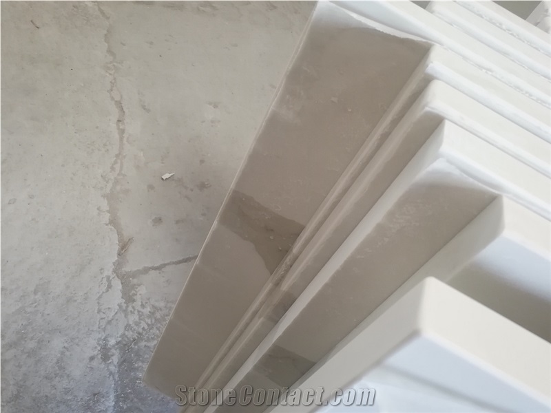 Hotel Calacatta White Quartz Restaurant Countertop