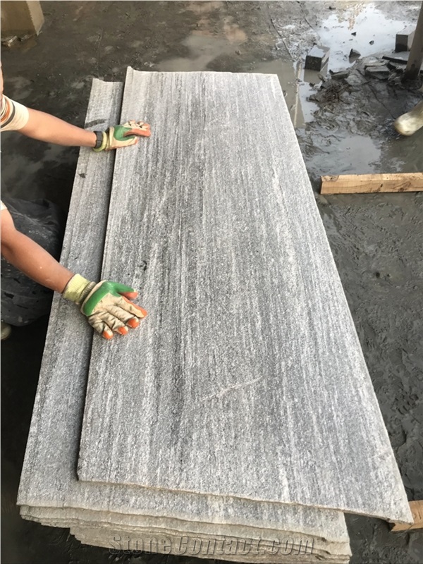 Mountain Grey Granite Stone Flooring Tiles
