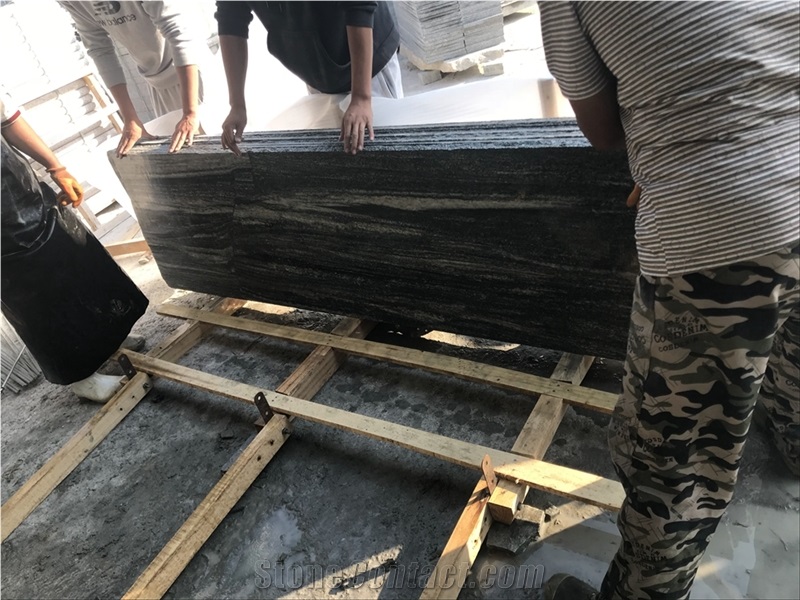Mountain Grey Granite Stone Flooring Tiles