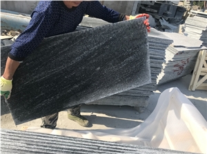 Mountain Grey Stone Free Size Flamed Granite Tiles