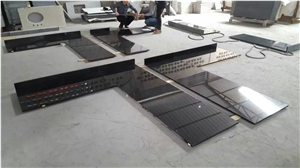 Nero Black Granite Stone Prefab Kitchen Countertop