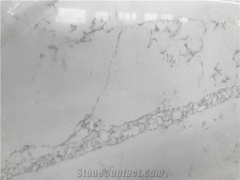White Color Artificial Stone Slabs Panels Flooring