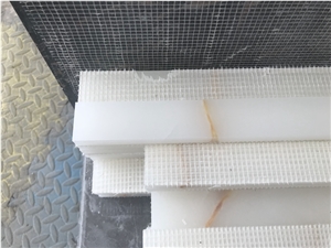 White Onyx Jade Pencil Liner for Floor Trim Border