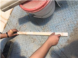 White Onyx Jade Pencil Liner for Floor Trim Border