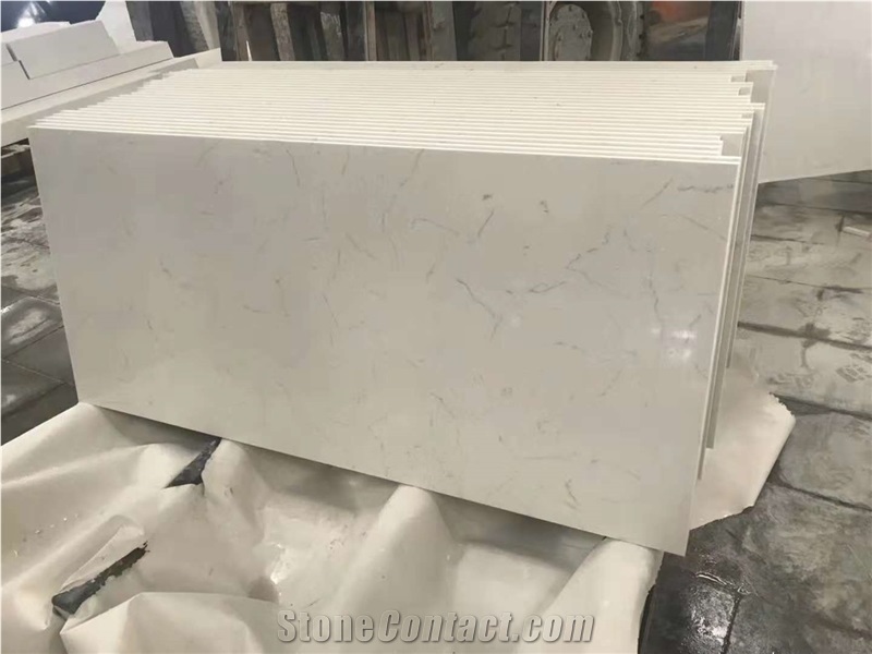 White Quartz Stone Cafe Table Tops Square Tabletop