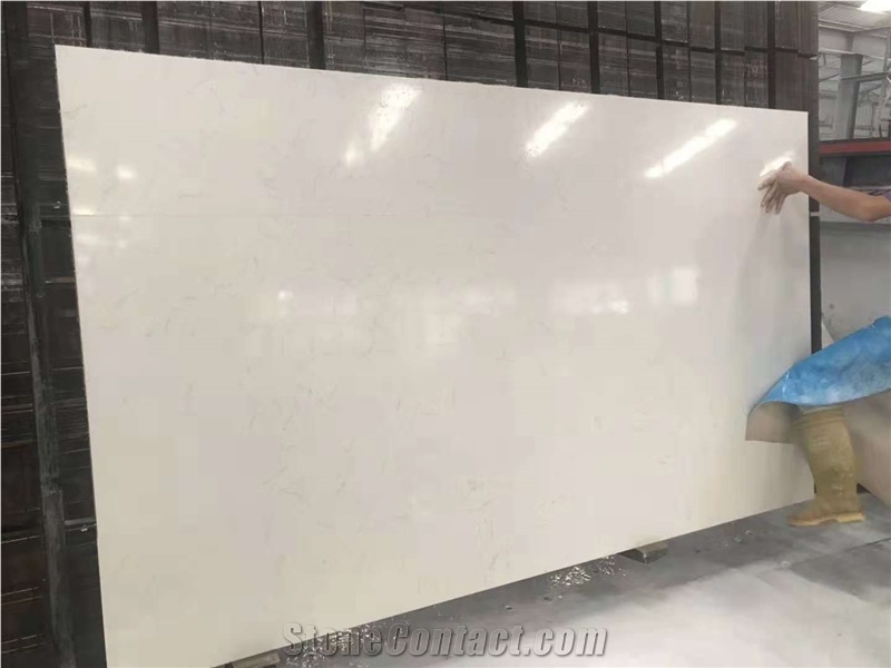 White Quartz Stone Cafe Table Tops Square Tabletop