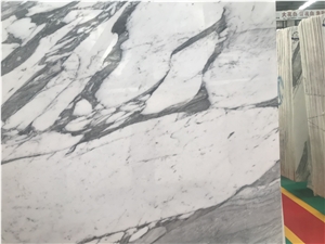 White Statuary Bathroom Marble Tile Backsplash