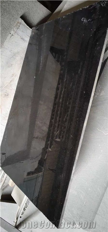 Zimbabwe Black Granite Poiished Flooring Tiles