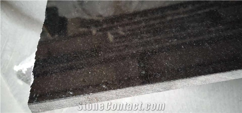 Zimbabwe Black Granite Poiished Flooring Tiles