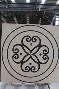 Marble Stone Waterjet Medallion Pattern for Floor