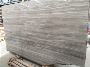 Natural Stone White Wood Grain Marble