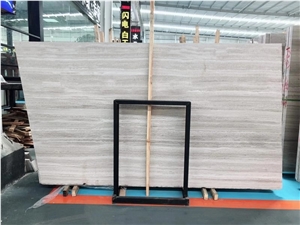 White Wood Grain Serpeggiante Marble for Decor