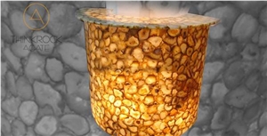Agate Orange Semi Precious Stone Tiles & Slabs