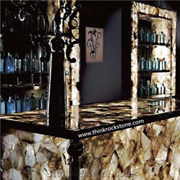Aragonite Backlit Semi Precious Stone Slabs