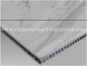 Calacatta White Marble Aluminium Honeycomb Panel