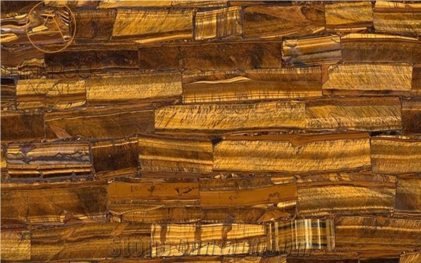 China Popular Tiger Eyes Semiprecious Stone Slabs